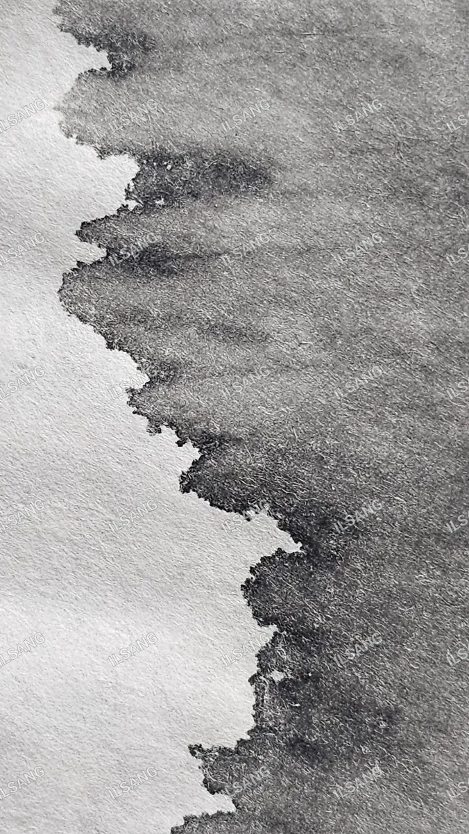 A black and white drawing of a wave.