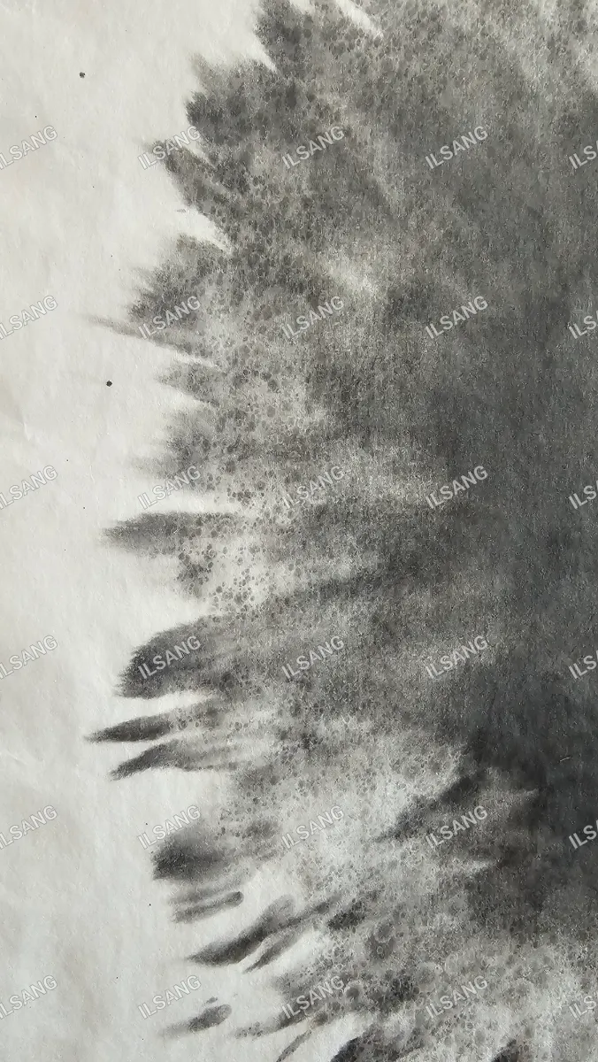 A black and white image of a tree with a black background.