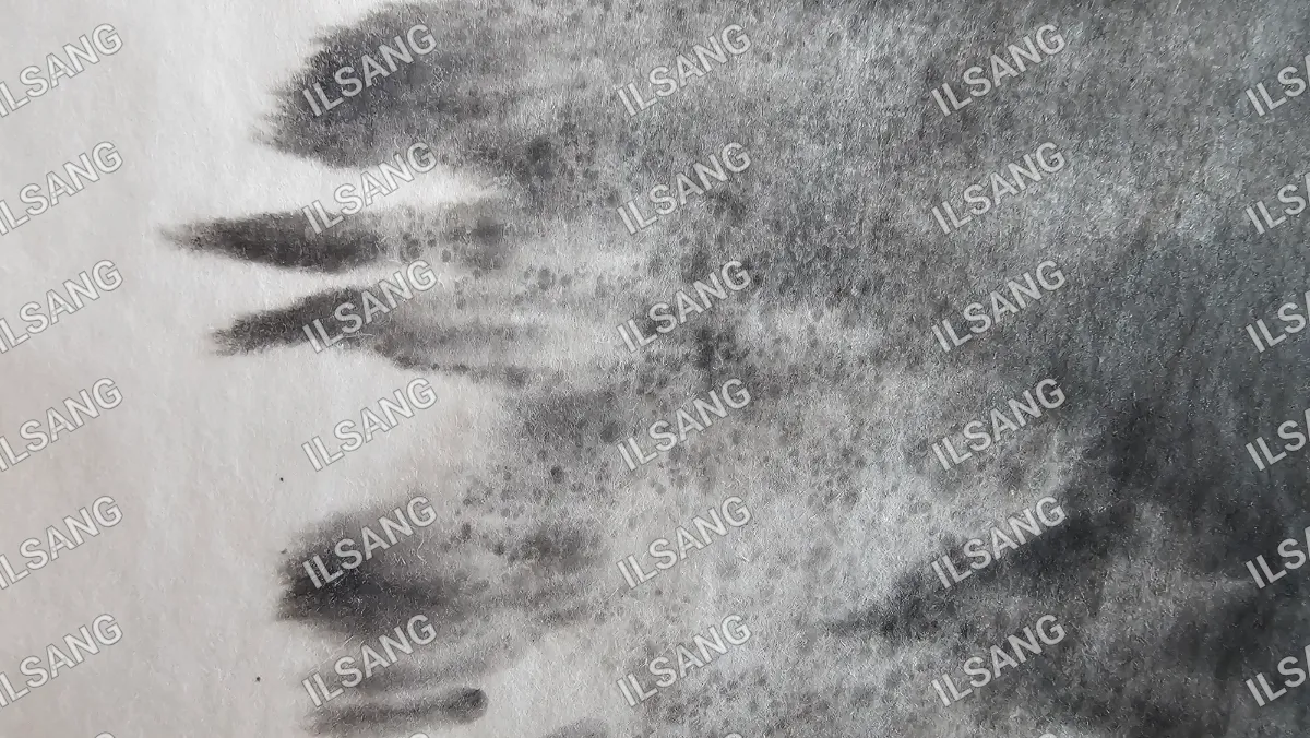 A black and white photo of a dirty cloth.