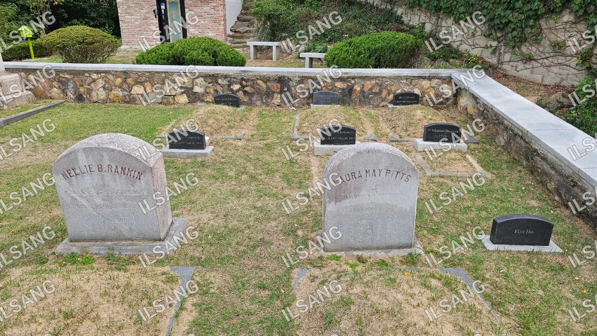 A cemetery with a large number of graves.