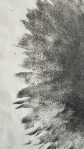 A black and white image of a tree with a