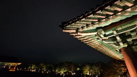 A large green roofed building with a pagoda style roof