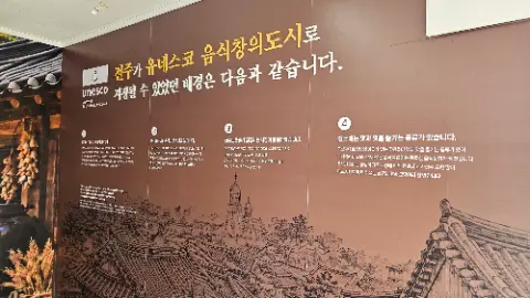 A wall with a picture of a building and a